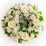 White Sympathy Wreath